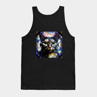 Galaxy Cat is at the Center of the Universe Tank Top